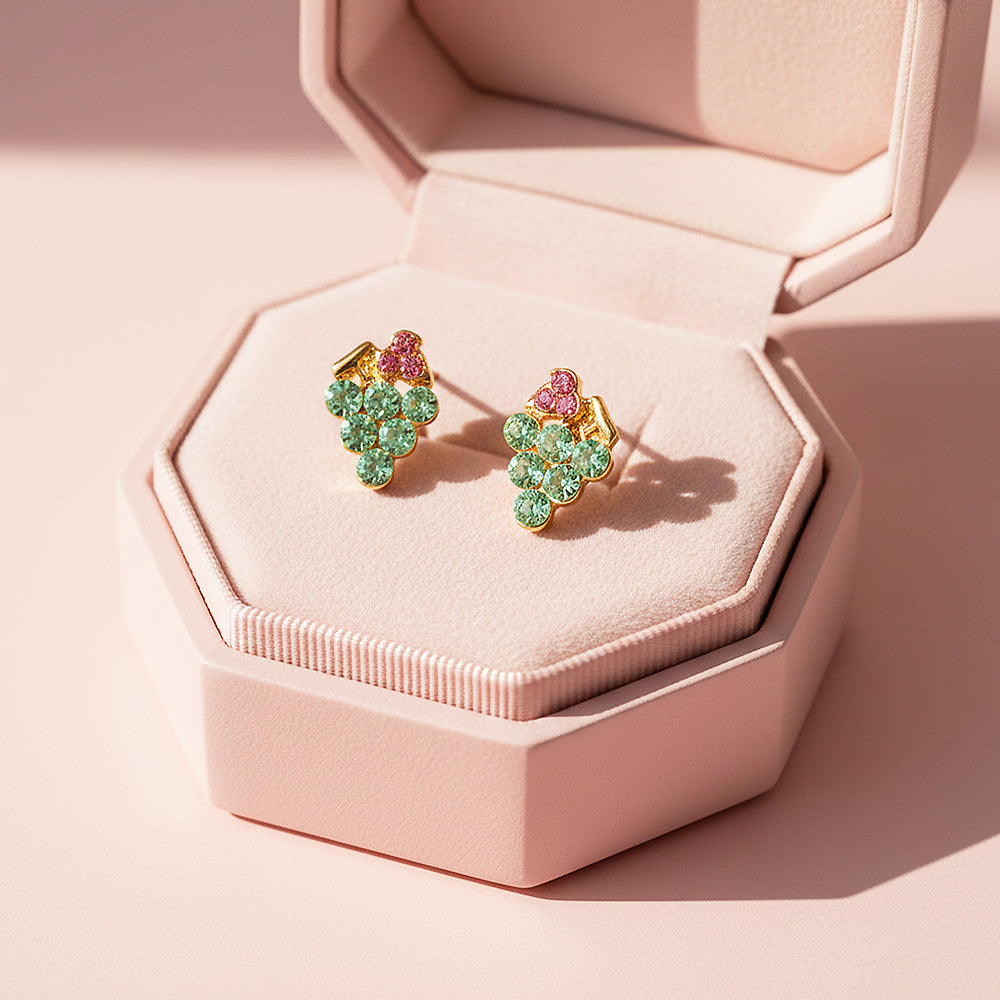 Grape Cluster Stud Earrings | Gold | Luxe3650 - Luxe Earrings | Singapore Jewellery, Wedding Rings & Gifts | Same Day Delivery | Tiara.com.sg