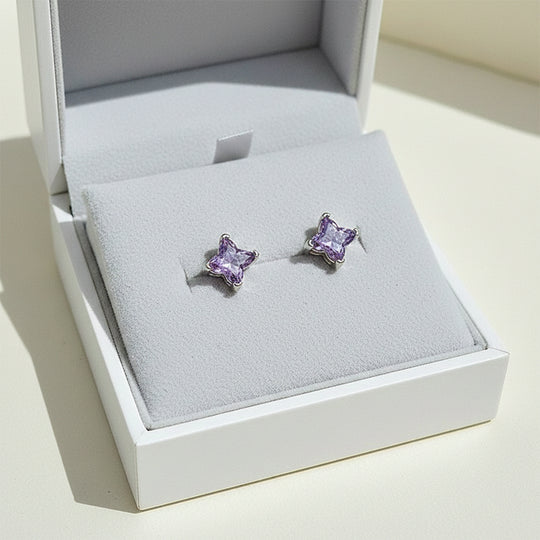 Star Blossom Stud Earrings | White Gold | Luxe3652 - Luxe Earrings | Singapore Jewellery, Wedding Rings &amp; Gifts | Same Day Delivery | Tiara.com.sg