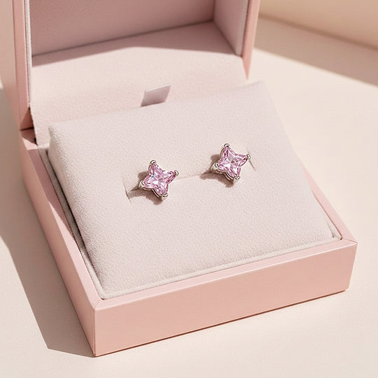 Star Blossom Stud Earrings | White Gold | Luxe3652 - Luxe Earrings | Singapore Jewellery, Wedding Rings &amp; Gifts | Same Day Delivery | Tiara.com.sg