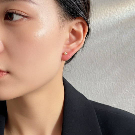 Pearl Stud Earrings | Gold Plated | Luxe3654 - Luxe Earrings | Singapore Jewellery, Wedding Rings &amp; Gifts | Same Day Delivery | Tiara.com.sg