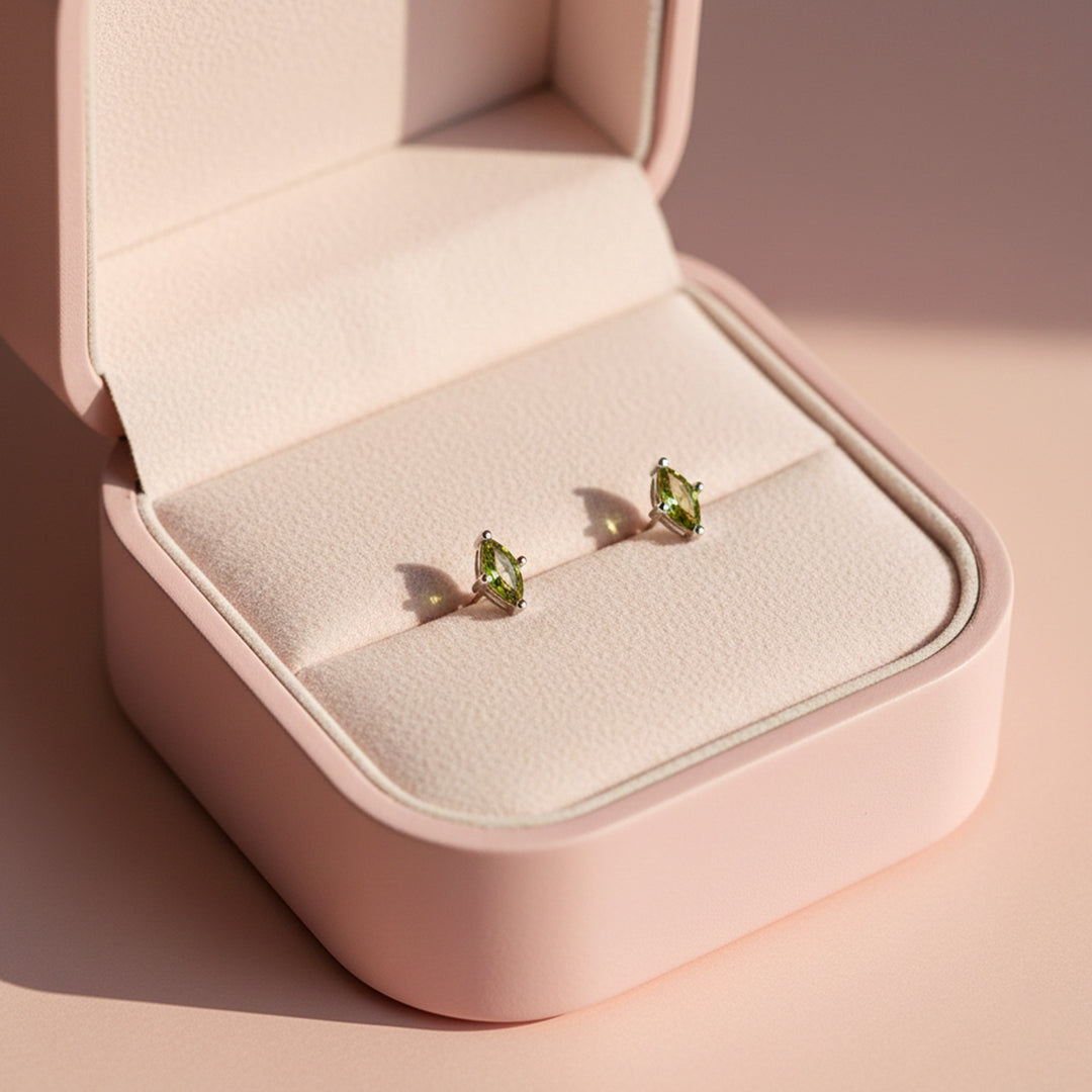 Marquise Stud Earrings | White Gold | Luxe3655 - Luxe Earrings | Singapore Jewellery, Wedding Rings & Gifts | Same Day Delivery | Tiara.com.sg