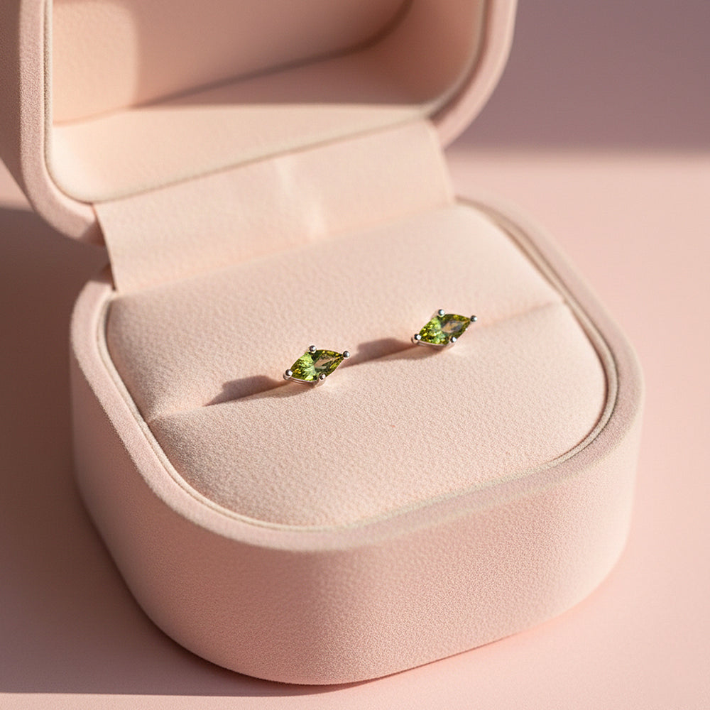 Marquise Stud Earrings | White Gold | Luxe3655 - Luxe Earrings | Singapore Jewellery, Wedding Rings & Gifts | Same Day Delivery | Tiara.com.sg