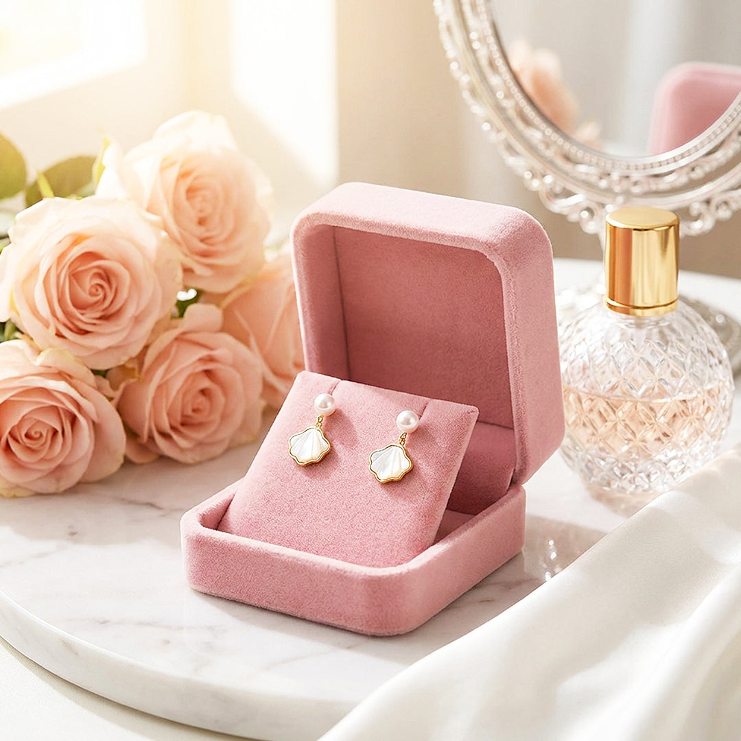 Pearl &amp; Seashell Drop Earrings | Luxe3698