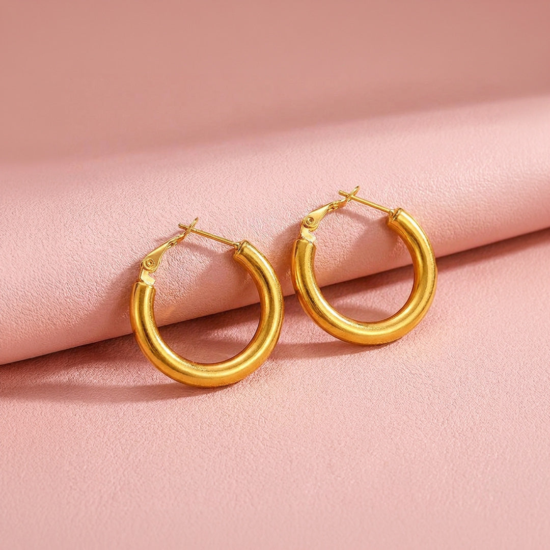Tube Hoop Earrings | Luxe3729