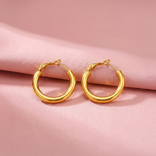 Tube Hoop Earrings | Luxe3729