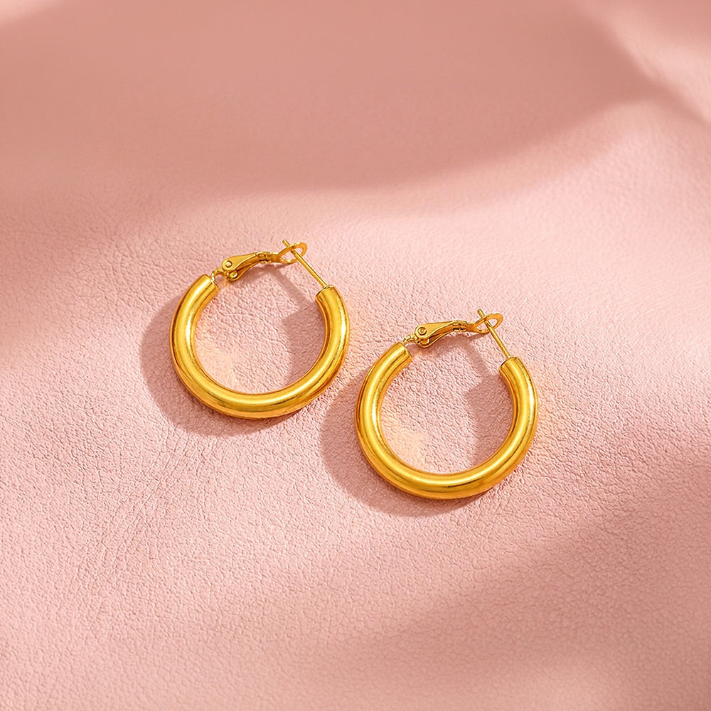 Tube Hoop Earrings | Luxe3729