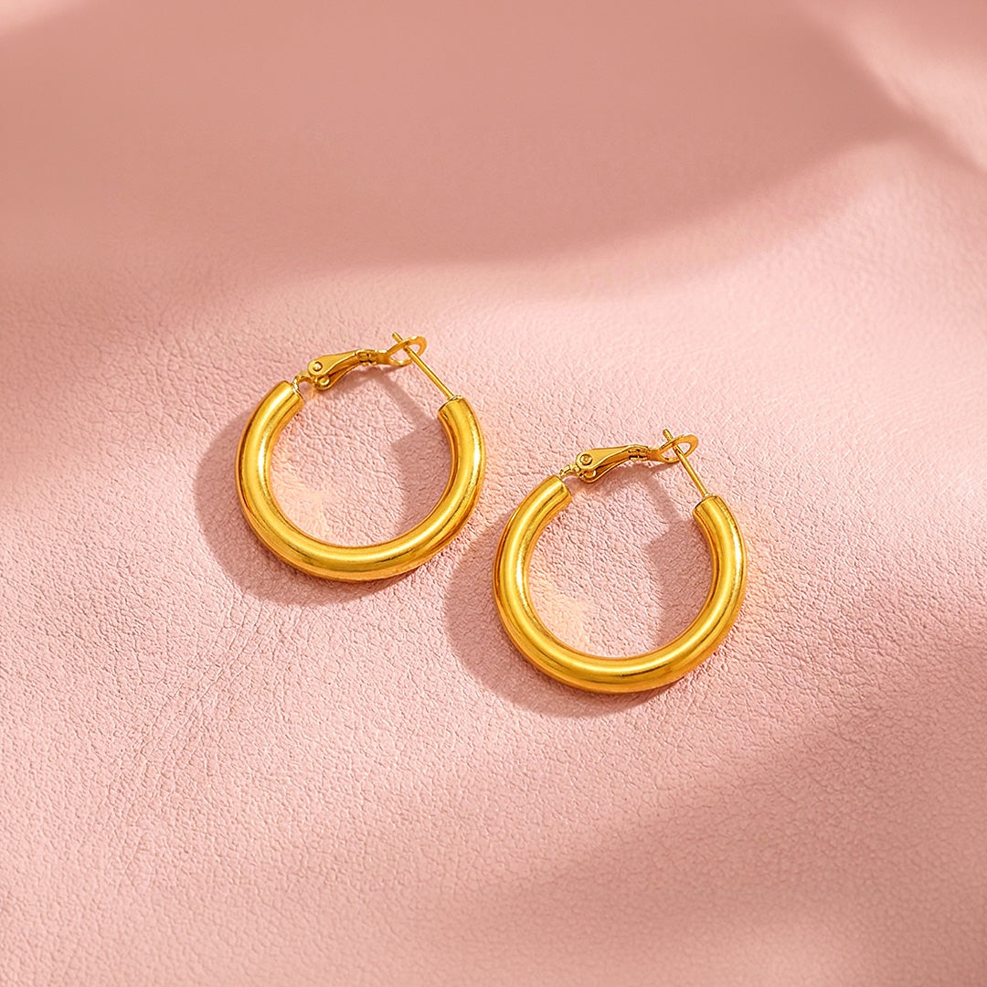 Tube Hoop Earrings | Luxe3729