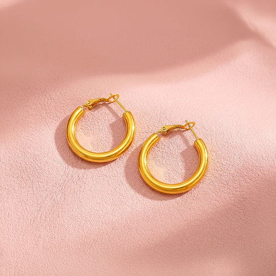 Tube Hoop Earrings | Luxe3729