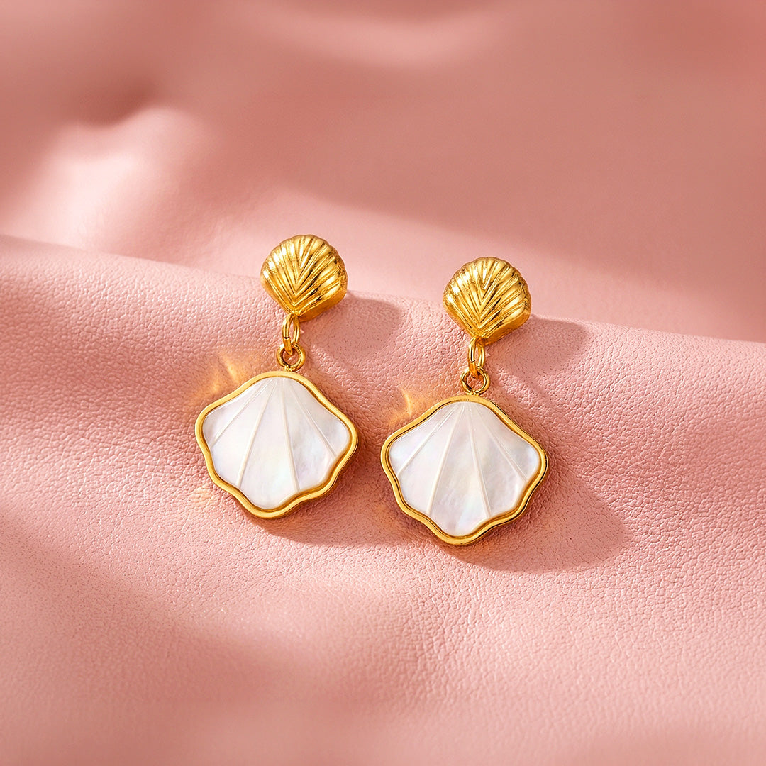 Shell Drop Earrings | Luxe3733