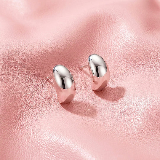 Dome Huggie Hoop Earrings | Luxe3735