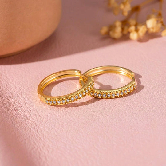Encrusted Hoop Earrings | Luxe3747