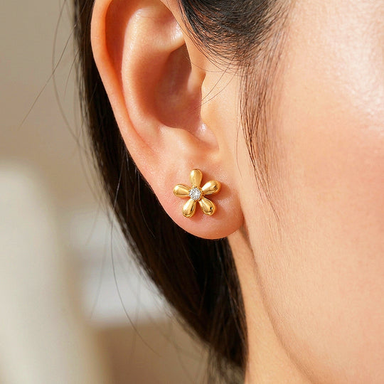 Floral Stud Earrings | Luxe3752