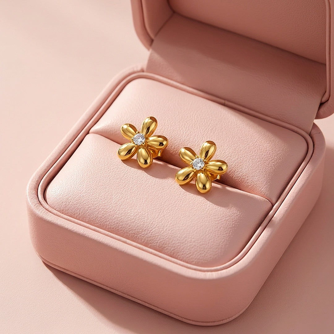 Floral Stud Earrings | Luxe3752