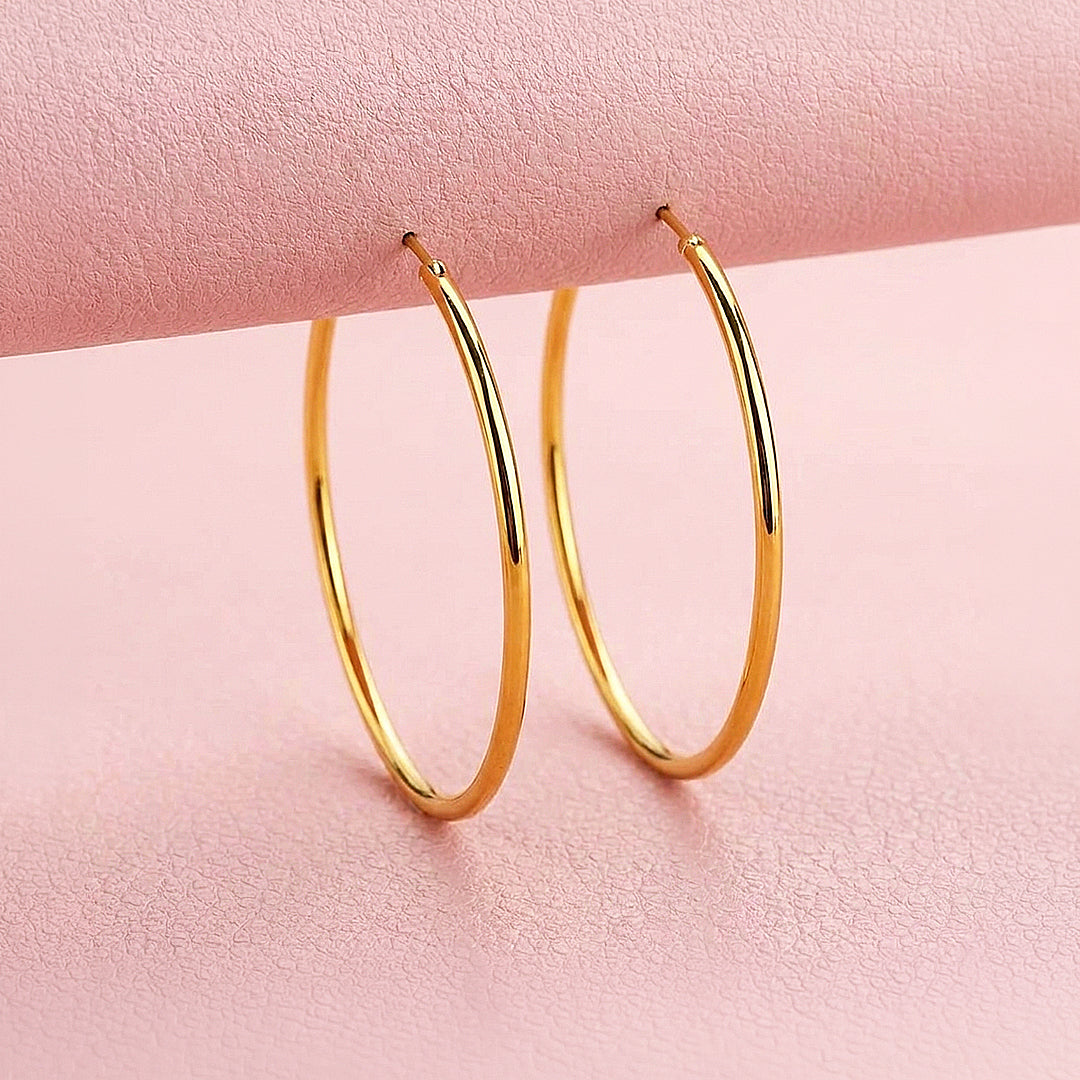 Classic Oversized Hoop Earrings | Luxe3754