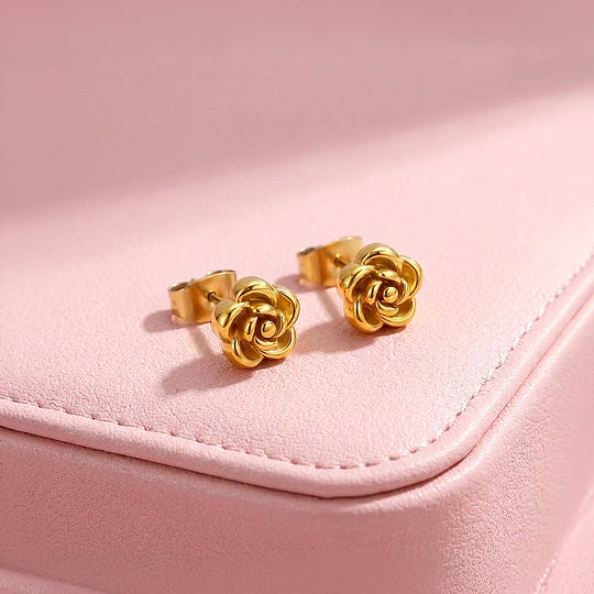 Rose Stud Earrings | Luxe3755