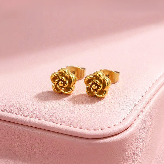 Rose Stud Earrings | Luxe3755