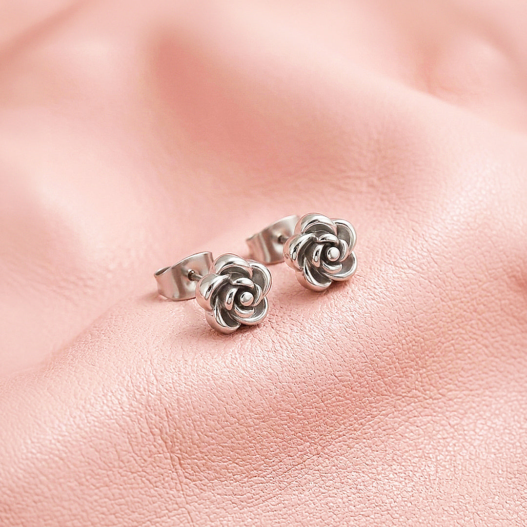 Rose Stud Earrings | Luxe3755