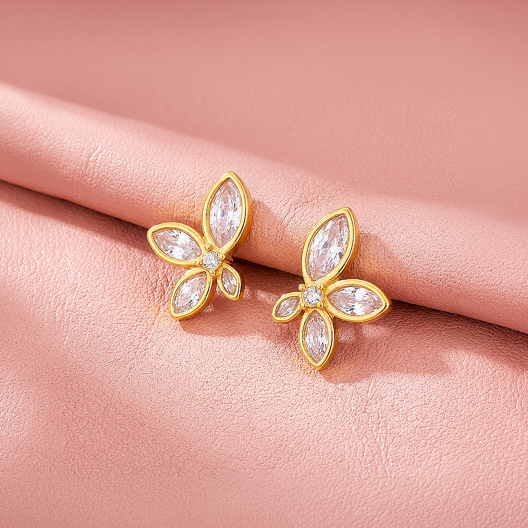 Marquise Butterfly Stud Earrings | Luxe3767
