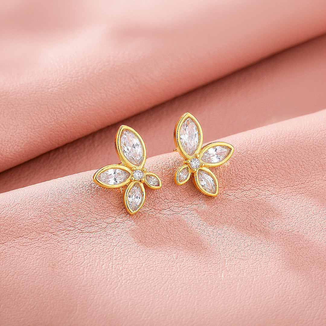 Marquise Butterfly Stud Earrings | Luxe3767