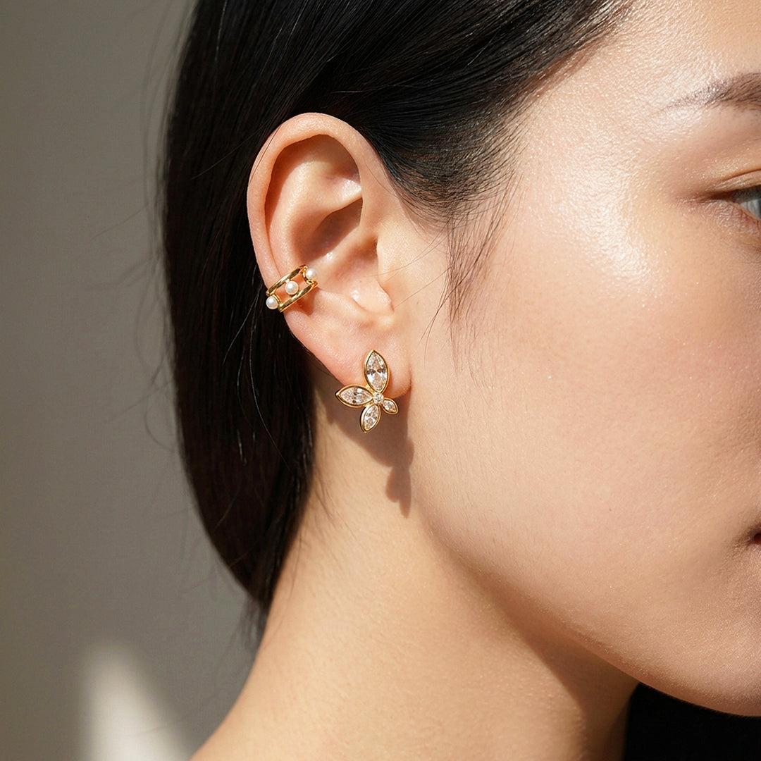 Marquise Butterfly Stud Earrings | Luxe3767