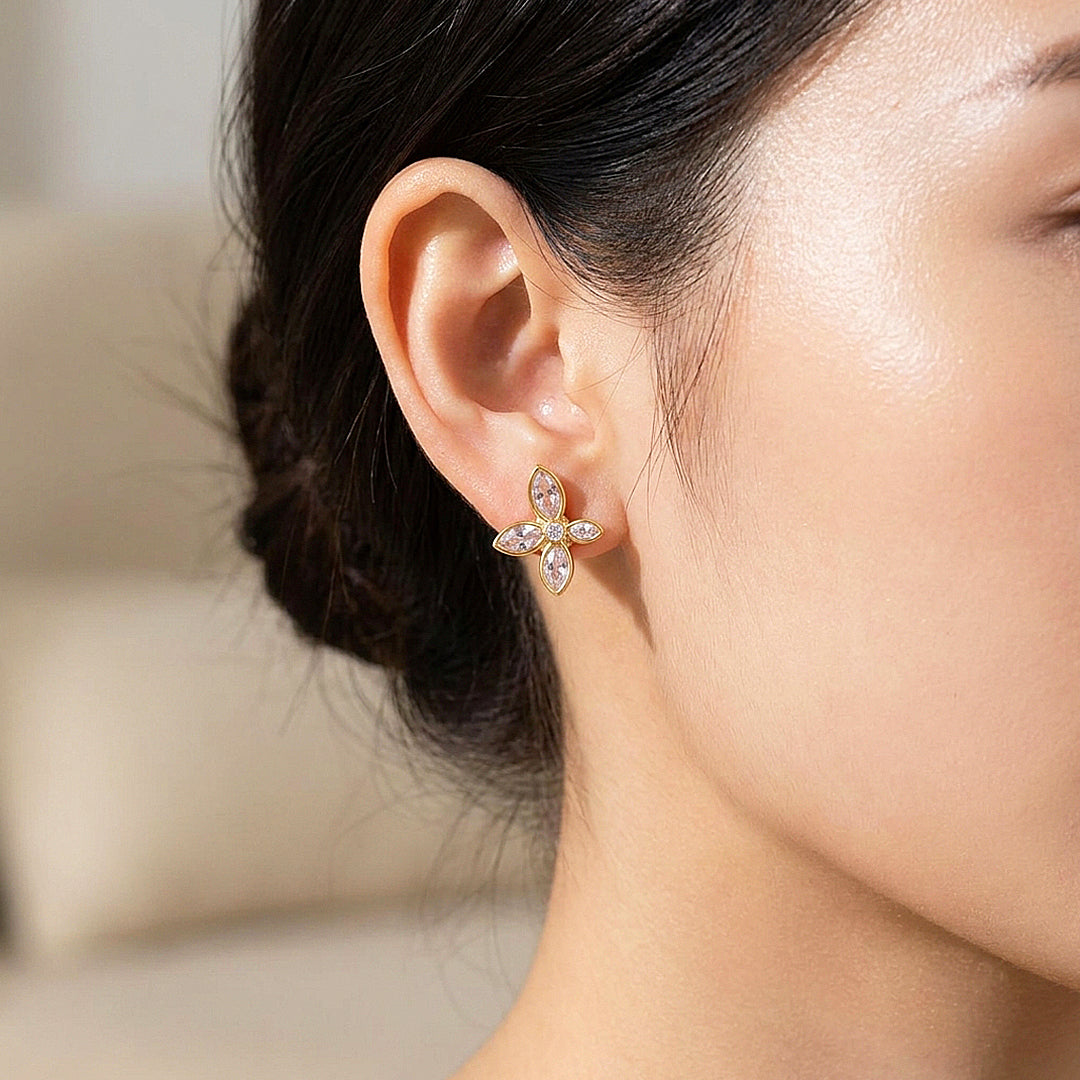 Marquise Butterfly Stud Earrings | Luxe3767