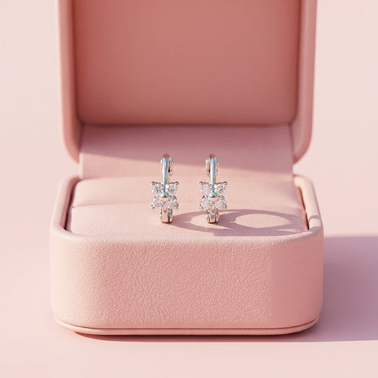 Floral Cluster Huggie Hoop Earrings | Luxe3774