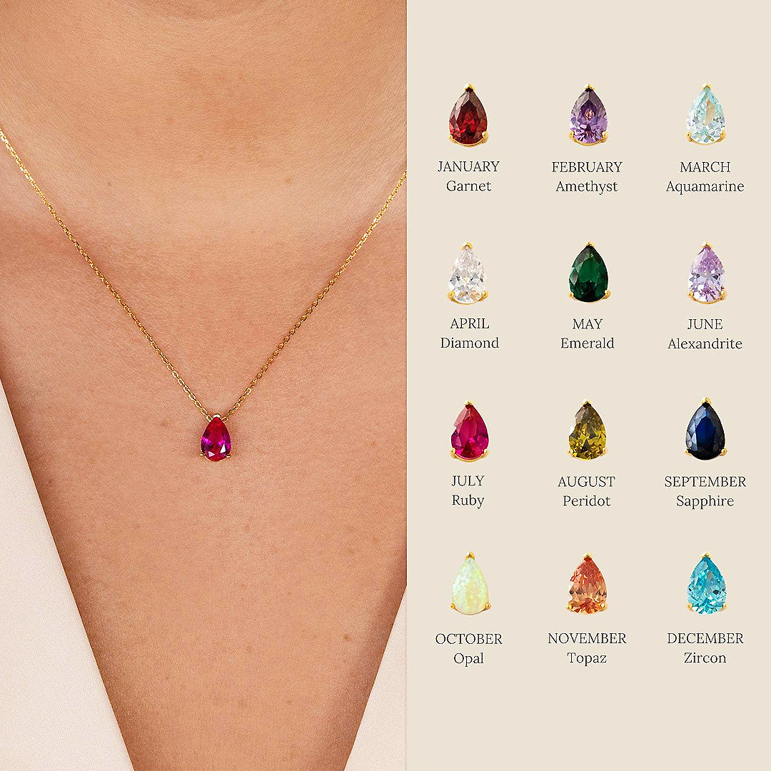 Luxe4341 - Birthstone Necklace