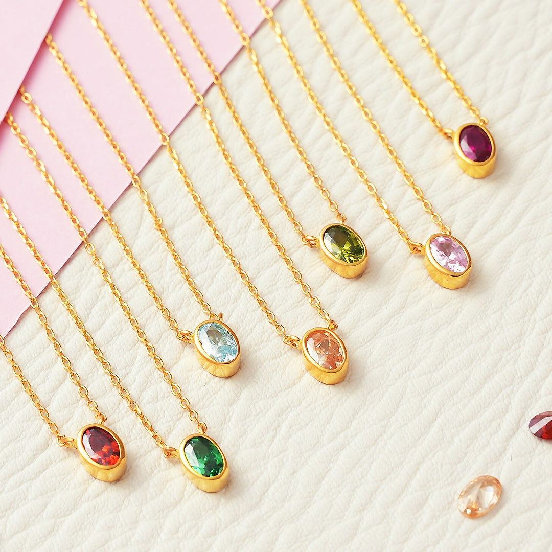 Luxe4347 - Birthstone Necklace