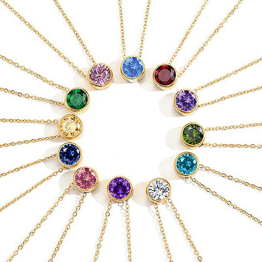 Luxe4350 - Birthstone Necklace