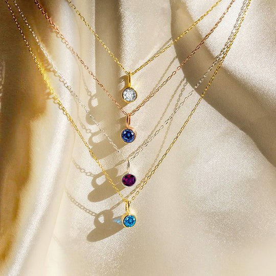 Luxe4351 - Birthstone Necklace