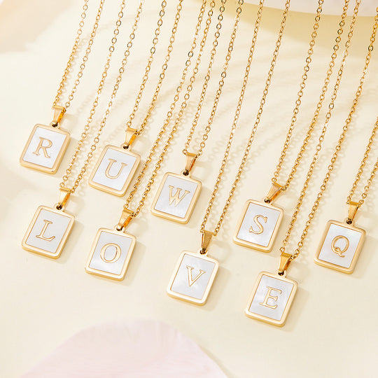 Luxe4352 - Alphabet Necklace