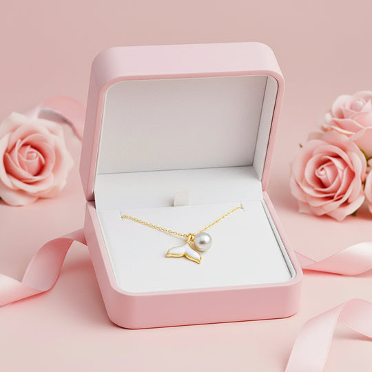 Mermaid Tail Pearl Pendant Necklace | Gold/Silver | Luxe4438 - Luxe Necklace | Singapore Jewellery, Wedding Rings &amp; Gifts | Same Day Delivery | Tiara.com.sg