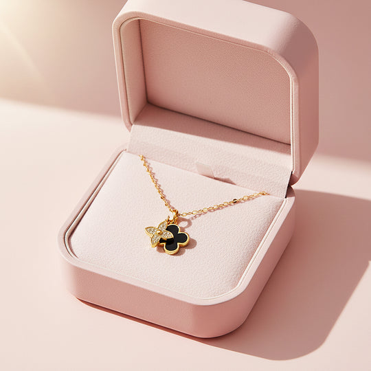 Cluster Pendant Necklace | Gold | Luxe4440 - Luxe Necklace | Singapore Jewellery, Wedding Rings &amp; Gifts | Same Day Delivery | Tiara.com.sg