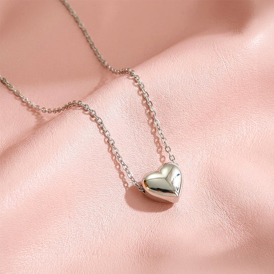 Puffy Heart Pendant Necklace | Luxe4560