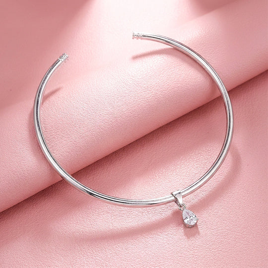 Pear Drop Torque Choker Necklace | Luxe4565