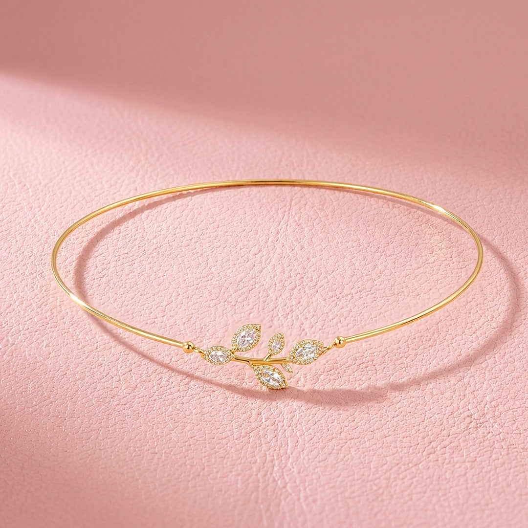 Leaf Branch Choker Necklace | Luxe4570