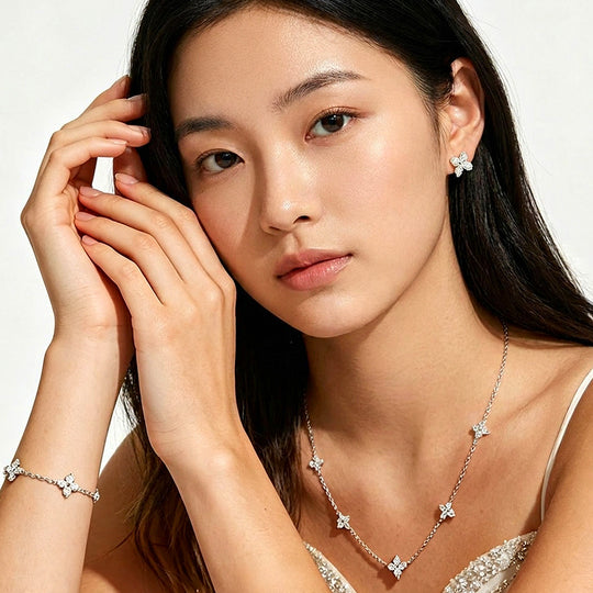 Clover Three-Piece Jewellery Set | Luxe4571