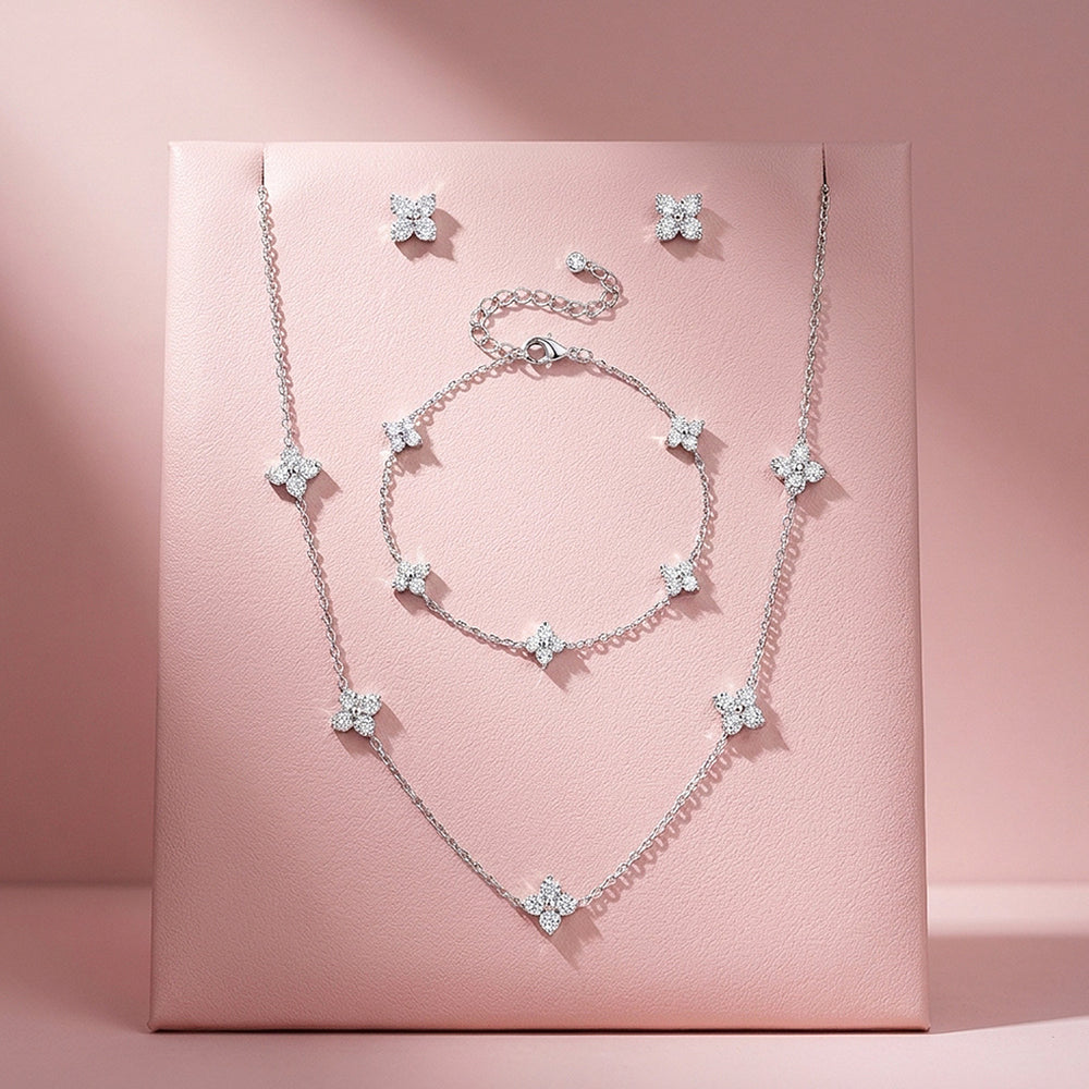 Clover Three-Piece Jewellery Set | Luxe4571