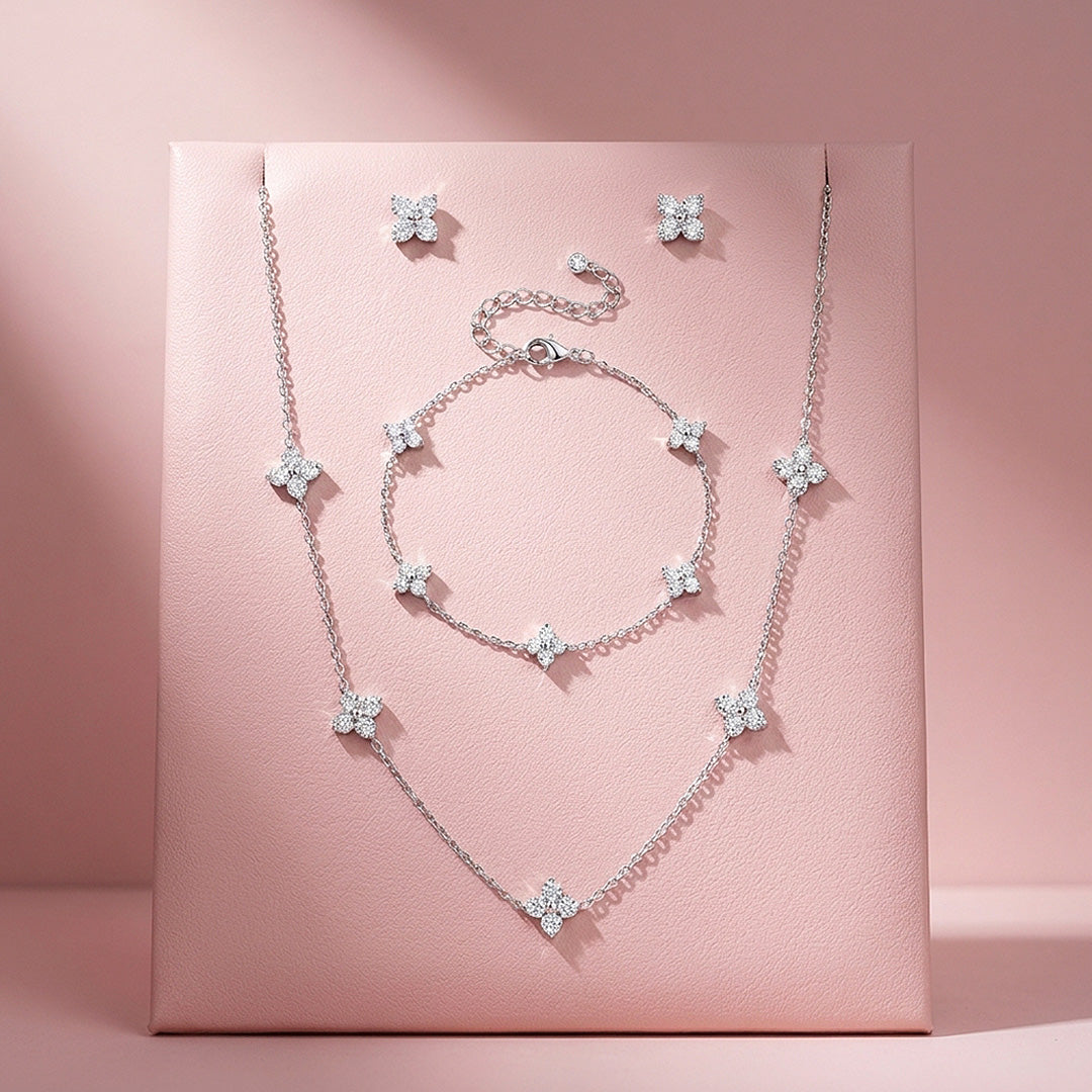 Clover Three-Piece Jewellery Set | Luxe4571