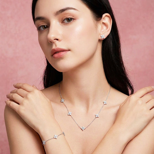 Clover Three-Piece Jewellery Set | Luxe4571