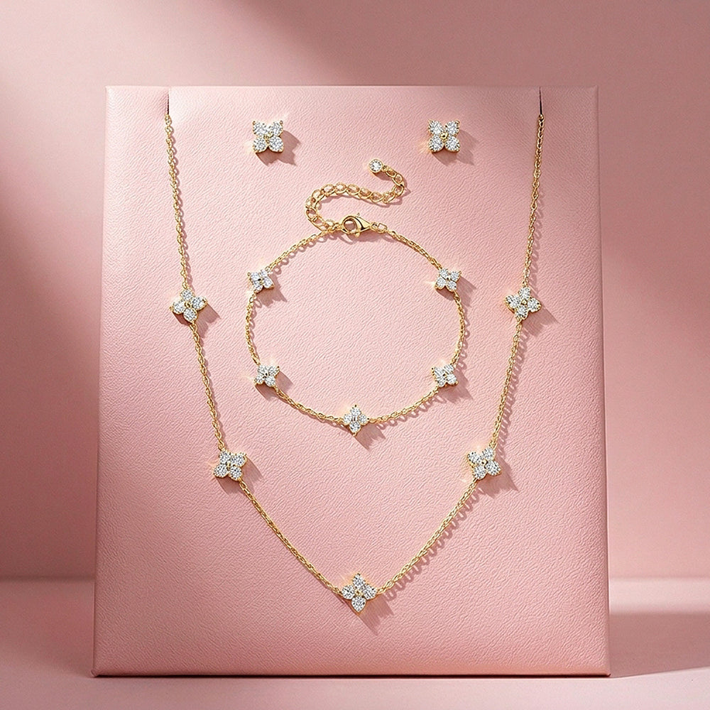 Clover Three-Piece Jewellery Set | Luxe4571