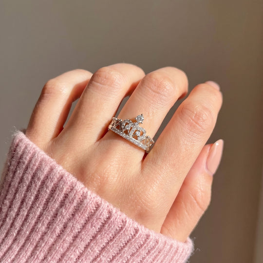Pavé Crown Ring | Women&