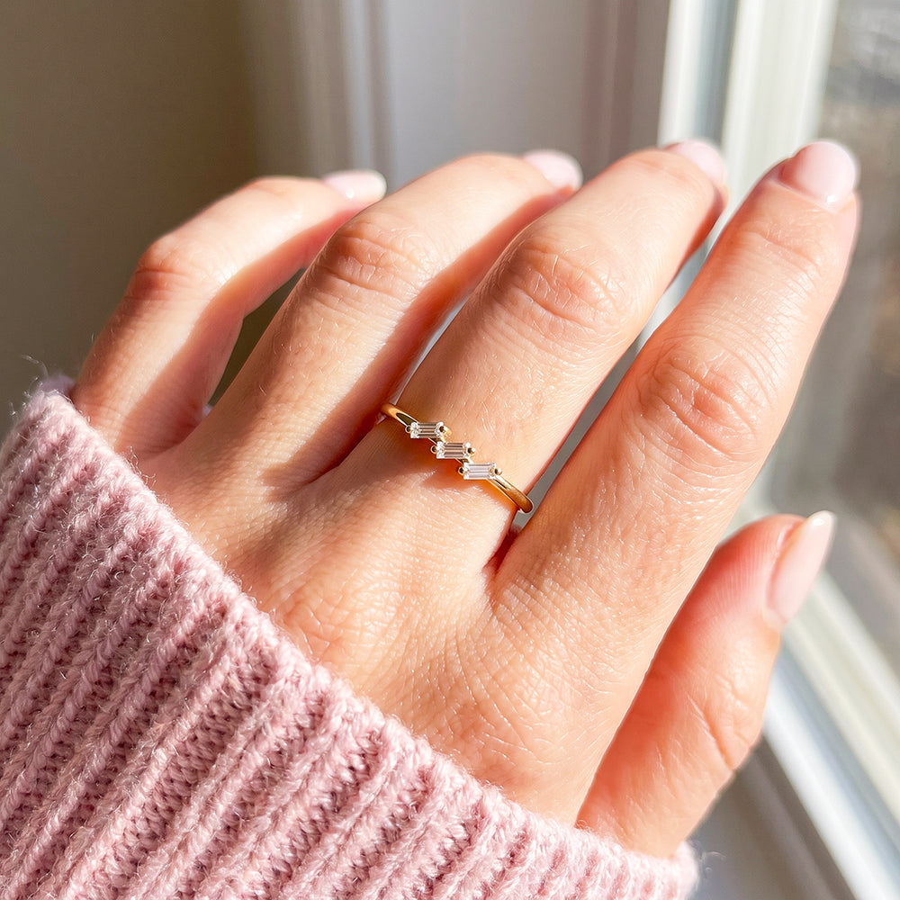 Baguette Trio Ring | Women's Ring | Luxe5037 - Clearance Sale❗
