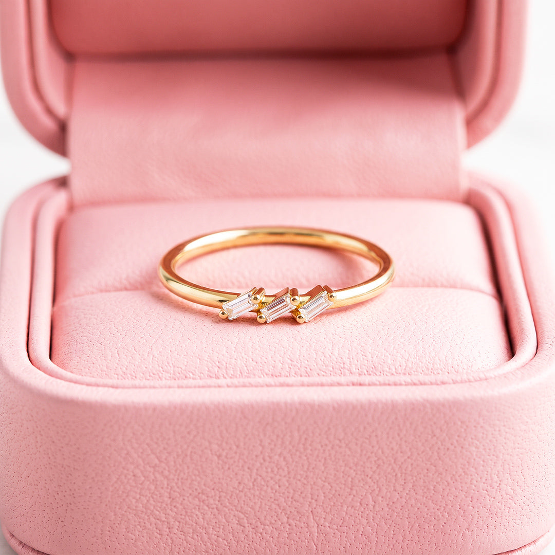 Baguette Trio Ring | Women&