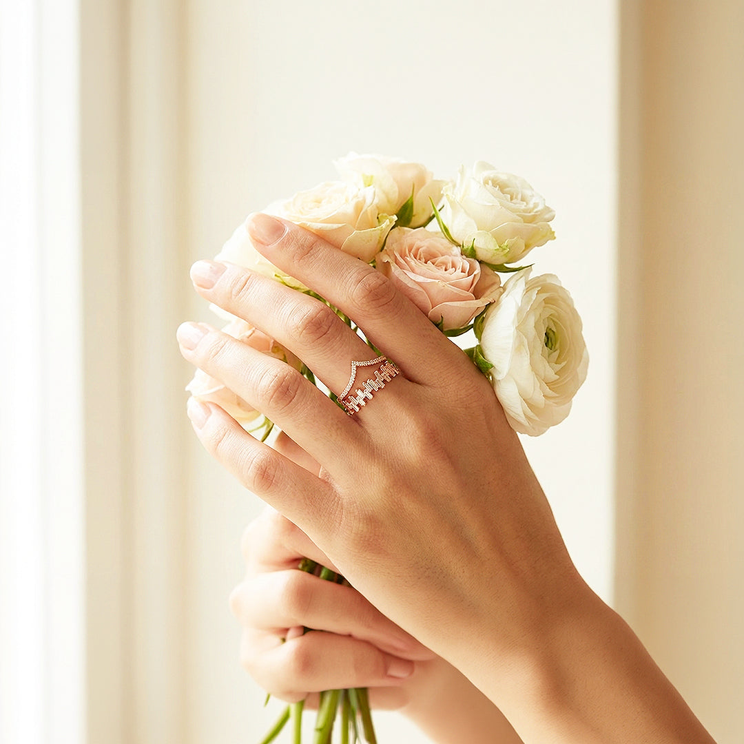 Crown Ring | Diamond Simulant | Luxe5168 - Rings | Singapore Jewellery, Wedding Rings &amp; Gifts | Same Day Delivery | Tiara.com.sg