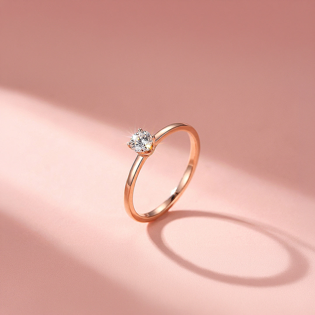 Dainty Solitaire Ring | Diamond Simulant | Titanium Steel | Luxe5169 - Rings | Singapore Jewellery, Wedding Rings & Gifts | Same Day Delivery | Tiara.com.sg