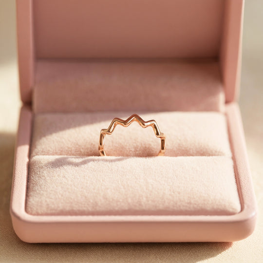 Minimalist Band | Geometric Zig-Zag | Titanium Steel | Luxe5171 - Rings | Singapore Jewellery, Wedding Rings &amp; Gifts | Same Day Delivery | Tiara.com.sg