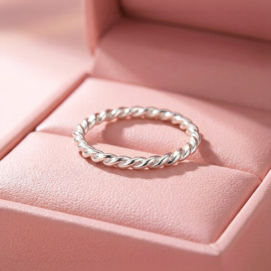 Twisted Rope Band Ring | 925 Sterling Silver | Prm5009