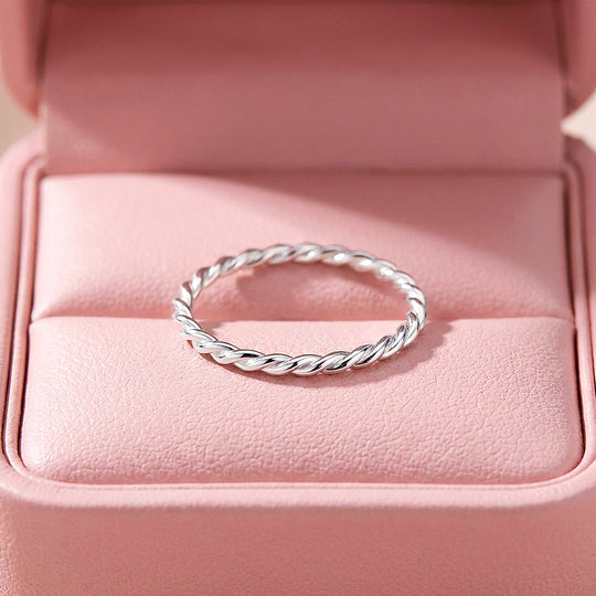 Twisted Rope Band Ring | 925 Sterling Silver | Prm5009