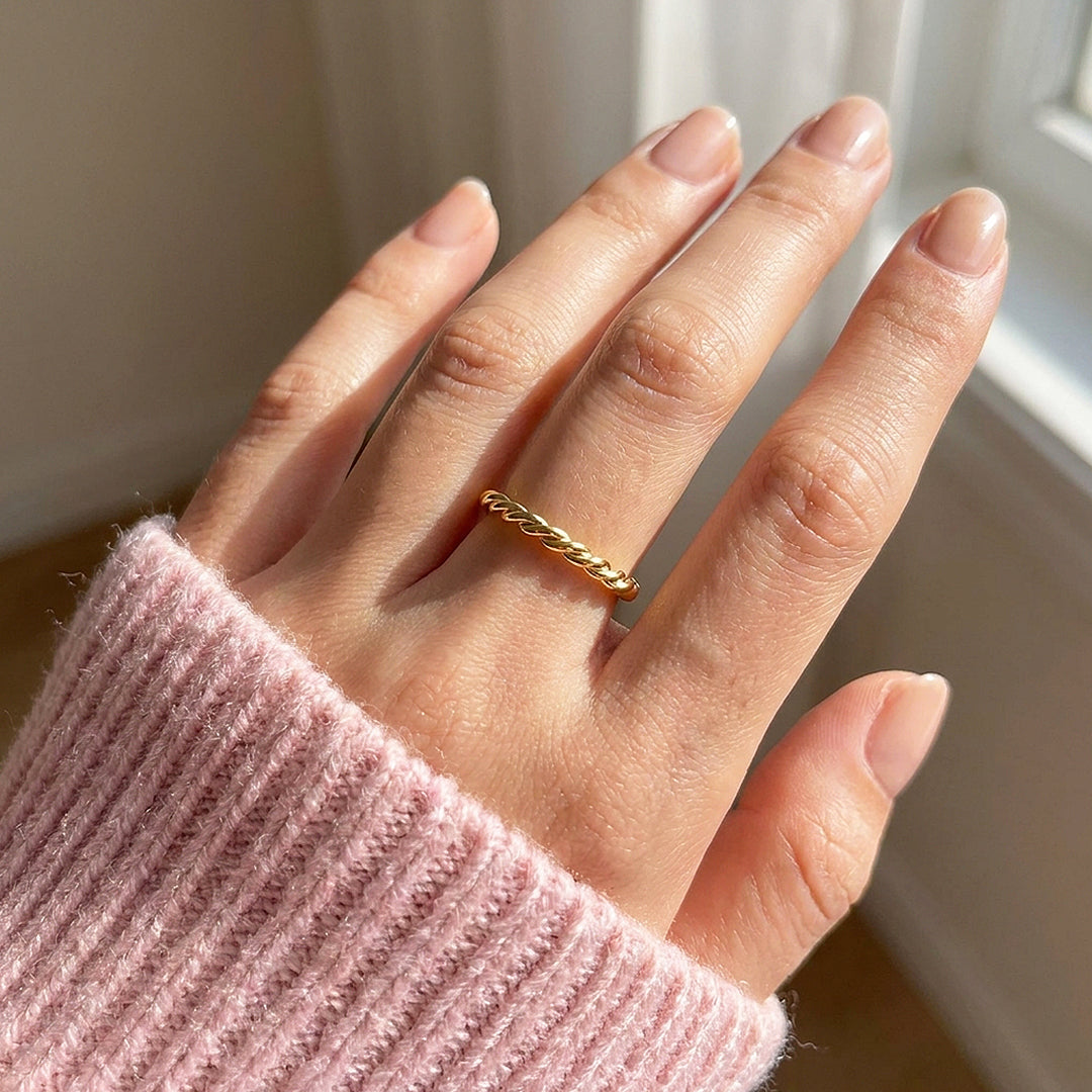 Twisted Rope Band Ring | 925 Sterling Silver | Prm5009